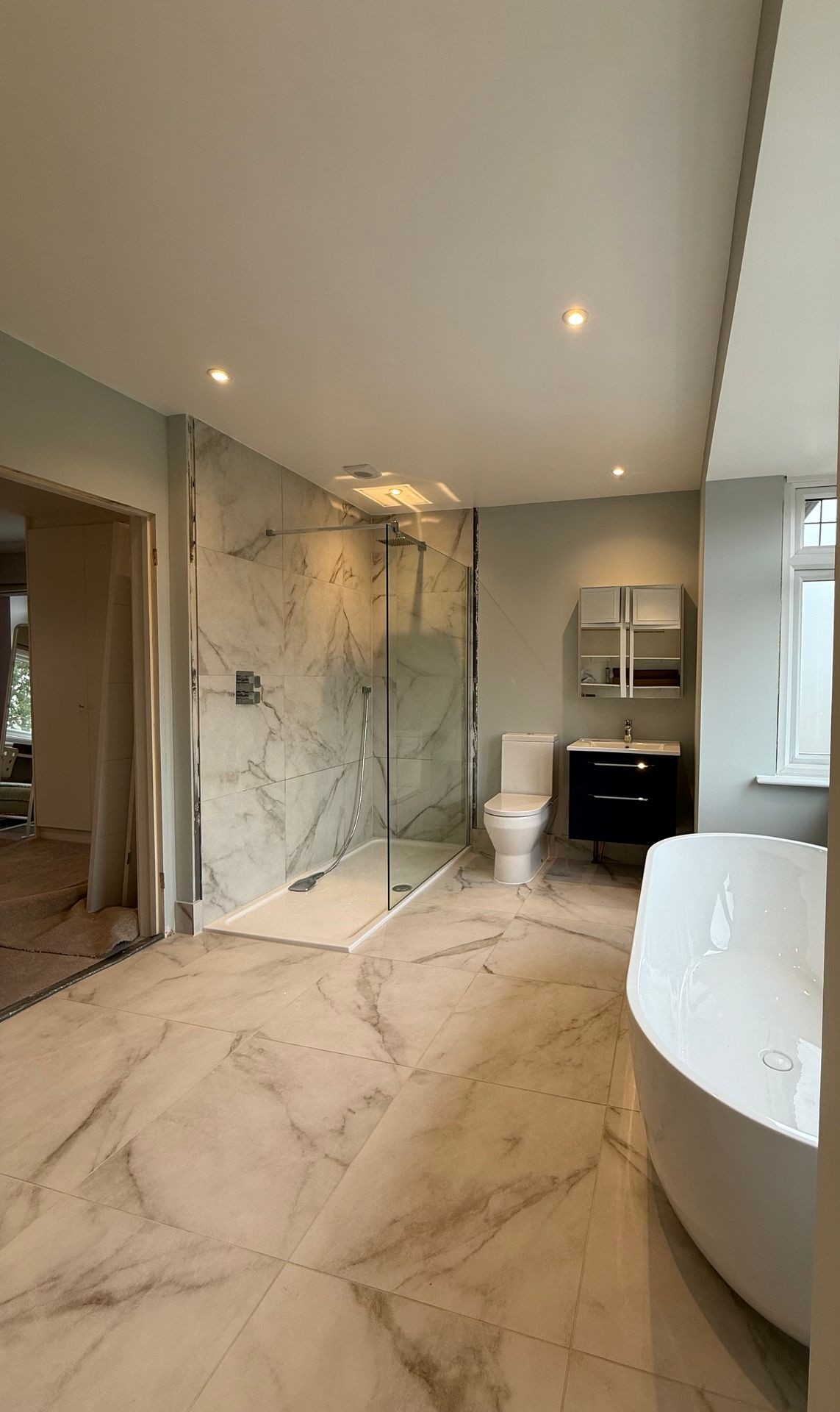 Walk in shower installed in Woking.